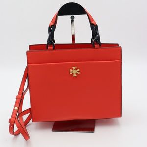 Tory Burch Kira Leather Small Tote Crossbody Bag